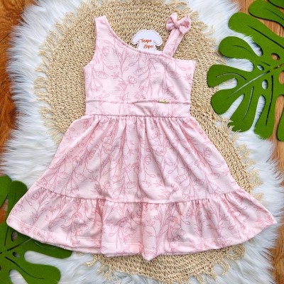  Vestido Favinho Lírios - Rosa 